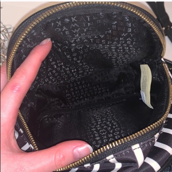 Kate Spade Striped Mini Backpack 🖤🤍 - Picture 3 of 4